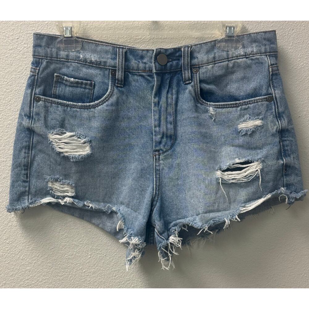 Chelsea &‎ Violet Women's Distressed Denim Shorts Cut-offs Size 28
